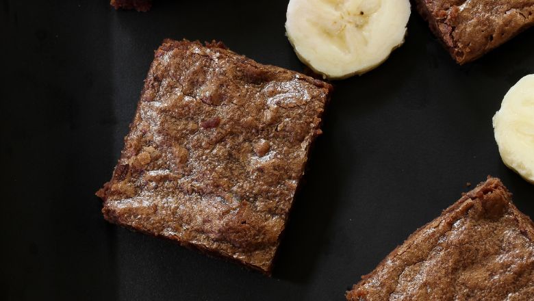 Banana-Chocolate Swirl Paleo Brownies