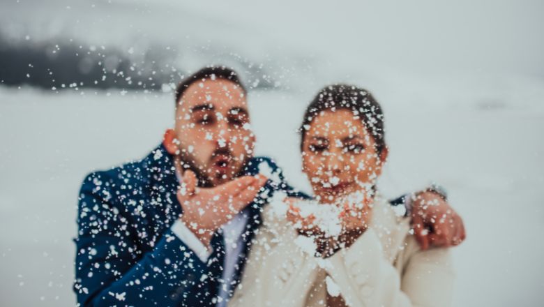 DIY Faux Fur Shawl for the Bride