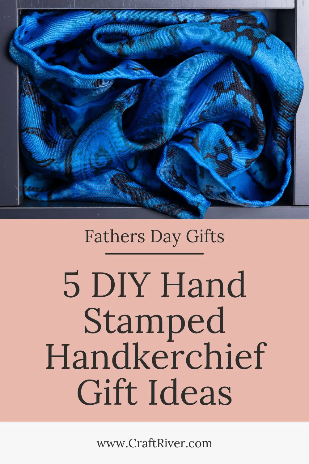 DIY Hand Stamped Handkerchief Gift Ideas