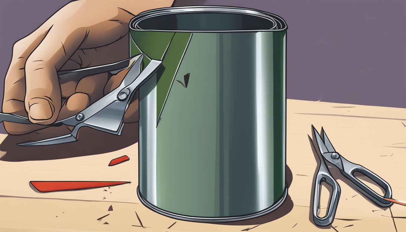 How To Cut A Tin Can?