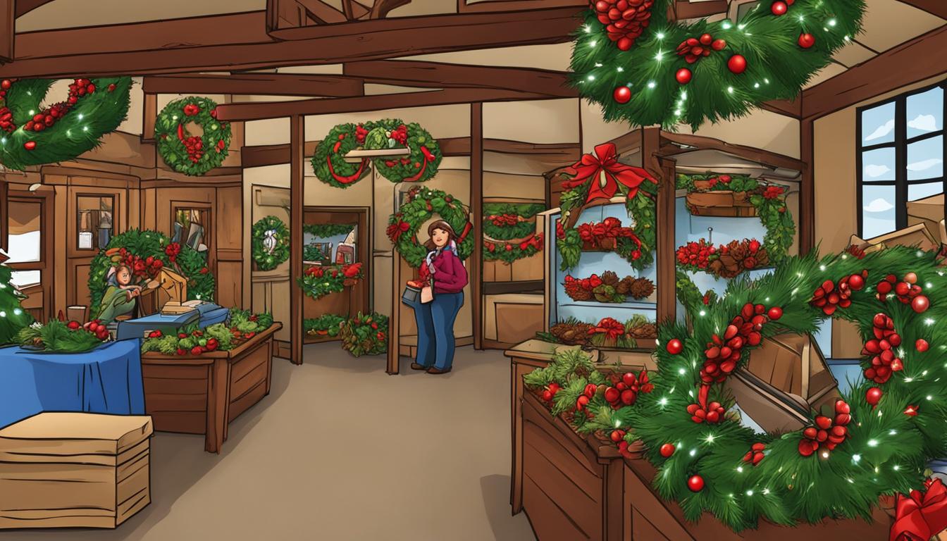 How To Display Christmas Wreaths At A Craft Fair?