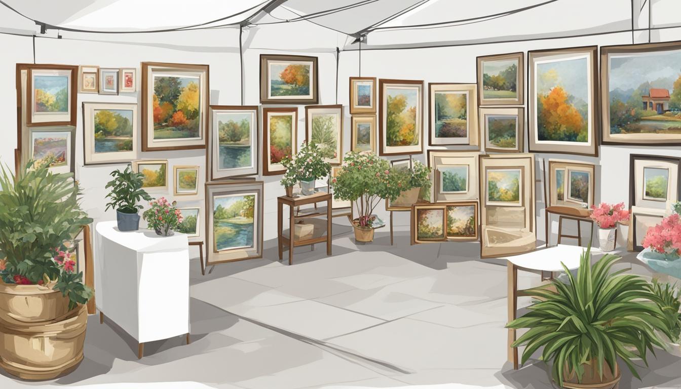 How To Display Paintings At Craft Fair?