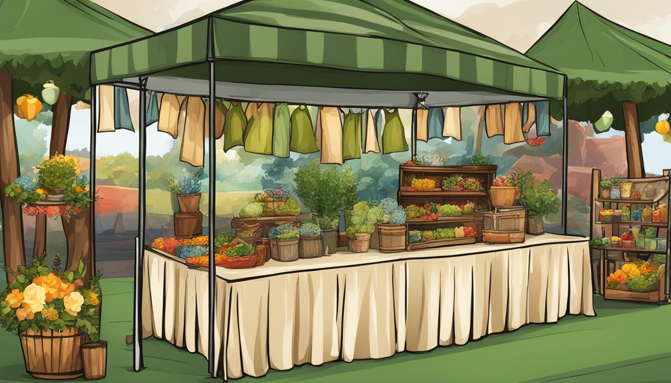 How To Display Table Runners At Craft Show?