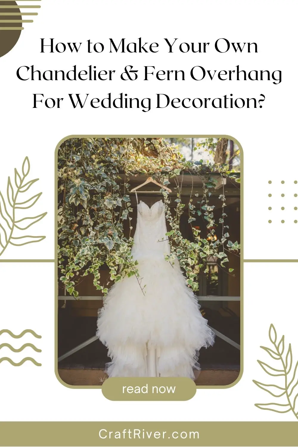 How to Make Your Own Chandelier & Fern Overhang For Wedding Decoration