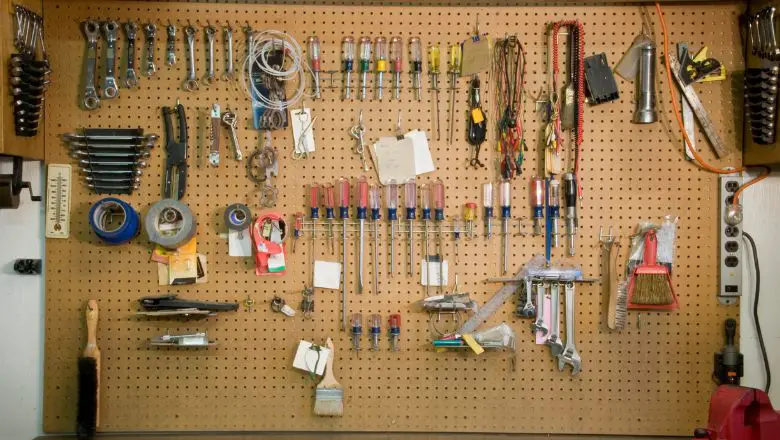 The Artistic Pegboard: DIY Craft and Tool Organizer