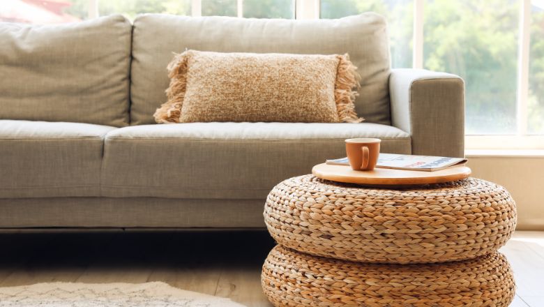 The Sneaky Side Table_ DIY Storage Ottoman