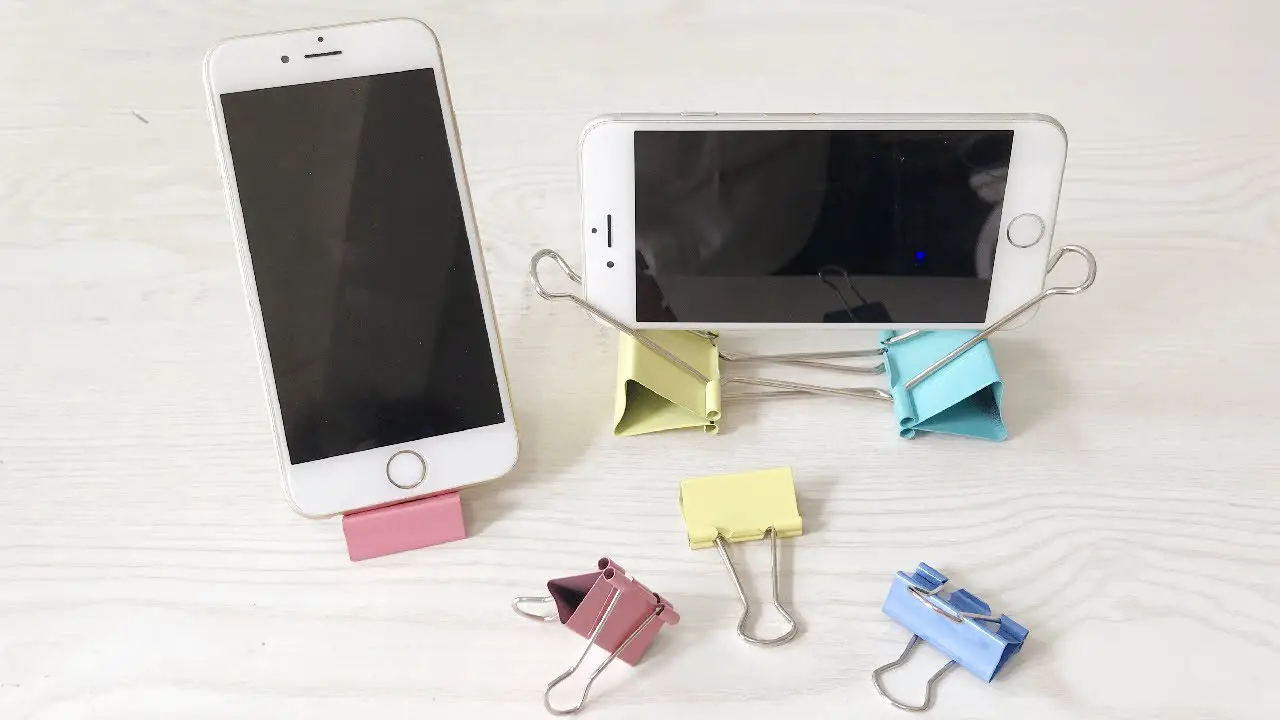 Utilize Binder Clips as Makeshift Phone Stands When Watching Videos Hands-Free